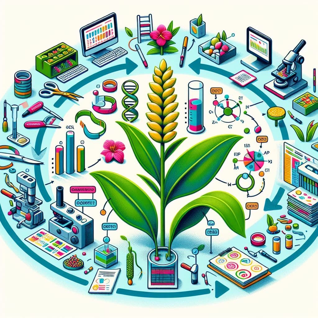 a picture demonstrating the various aspects involved in precision plant breeding is